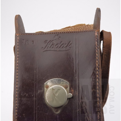 Antique Kodak Box Camera with Period Kodak Leather Case