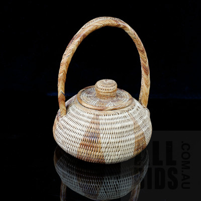 Hand Woven Buka Basket - PNG Circa 1960s
