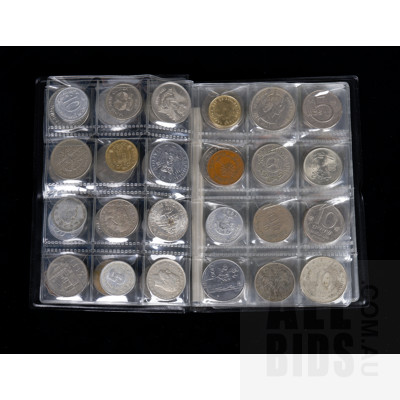 Collection of Eighty Four International Coins, Chinese, Singaporean, Hong Kong, Vietnamese, and More