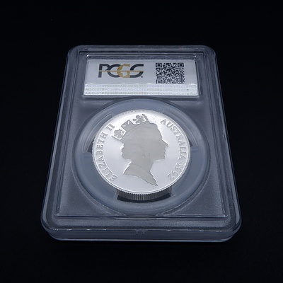 PCGS 1992 Penguins Piedfort $10 Silver Coin