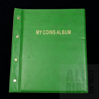 Collection of Australian Pennies and Half Pennies With Coin Album