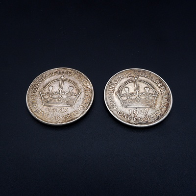 Two 1937 Crowns