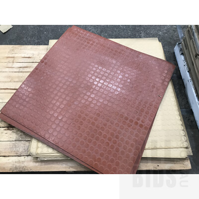 Rubber Floor Tiles - 17 Metres Squared