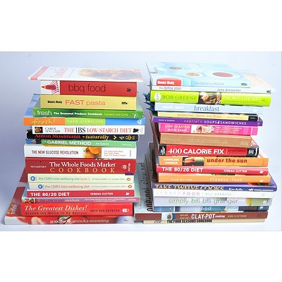Approximately 35 Cook Books, Mix of Hardcover and Paperback Including The Boathouse, Good Food and More