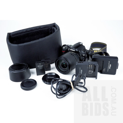 Nikon D40X Digital SLR Camera with 18-185mm Lens and Accessories