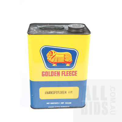 Vintage Golden Fleece One Gallon Oil Tin