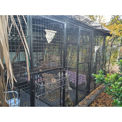 Large Thick Wire Mesh Cattery, Number Two