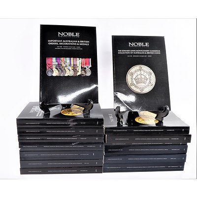 Collection of 15 Noble Numismatics Pty Ltd Auction Catalogues