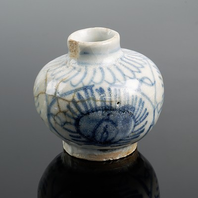 Chinese Ming Blue and White Jarlet, Circa 16th-17th Century