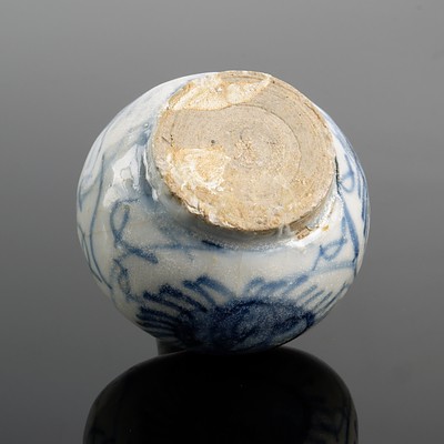Chinese Ming Blue and White Jarlet, Circa 16th-17th Century