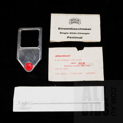 Vintage Braun Paximat Rico No 12 Slide Projector with Original Case