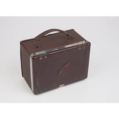 Vintage Tasma Metal Cased Portable Radio Circa 1940s