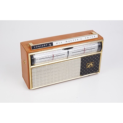 Vintage HMV 'Consort' Portable Radio