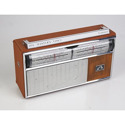 Vintage HMV 'Consort' Portable Radio