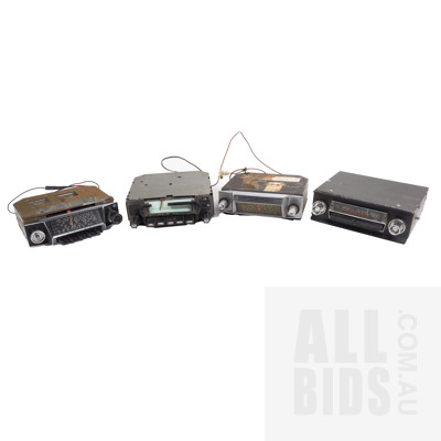 Four Early Car Radios including HMV and Astor (4)