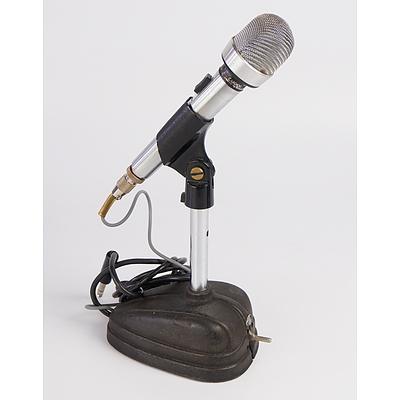 Five Vintage Microphones including Realistic and Philips