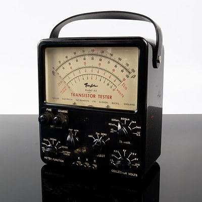 Vintage Taylor Instruments England Bakelite Cased Model 44 Transistor Tester