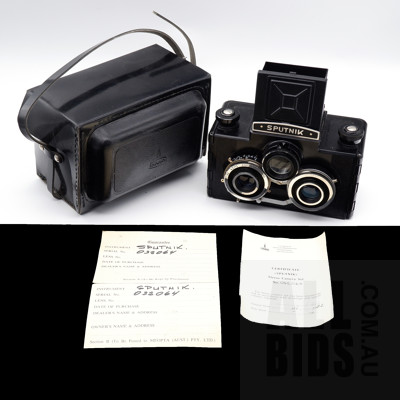 Vintage Sputnik camera with Case and Certificate