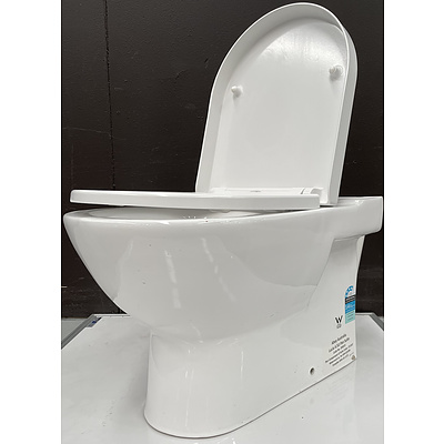 ABEY 390019 Lucia Rimless Wall Faced Toilet Suite - ORP $642  - Brand New
