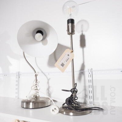 Two Contemporary Lamps (2)