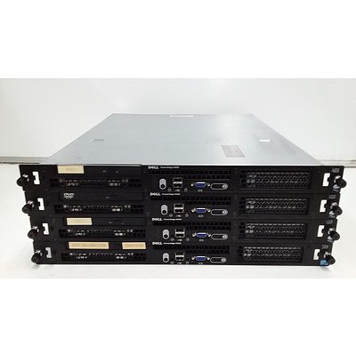 Dell R200 Quad-Core Xeon (X3220) 2.4GHz 1 RU Server - Lot of Four