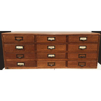 Vintage Solid Maple Storage Cabinet