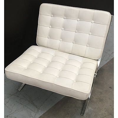 Cream Replica Barcelona Chair
