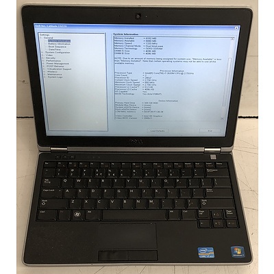Dell Latitude E6220 12-Inch Core i7 (2620M) 2.70GHz CPU Laptop