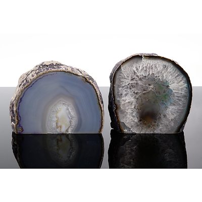 Two Polished Agate Slices (2)