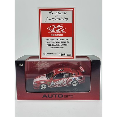 AUTOart 2003 Holden VY Commodore HRT Todd Kelly 208/3000 1:43 Scale Model Car