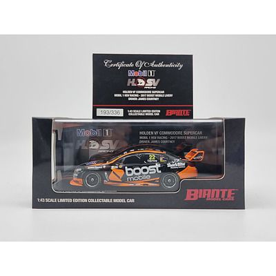 Biante 2017 Holden VF Commodore Boost Mobil 1 HSV Racing James Courtney 193/336 1:43 Scale Model Car