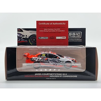 Classic Carlectables 2014 Holden VF Commodore HRT James Courtney -/1000 1:43 Scale Model Car