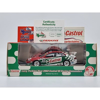 Classic Carlectables 2002 Holden VX Commodore Castrol Larry Perkins 1694/2500 1:43 Scale Model Car