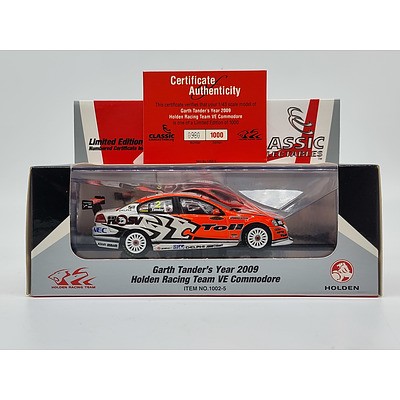 Classic Carlectables 2009 Holden VE Commodore Toll HRT Garth Tander 980/1000 1:43 Scale Model Car