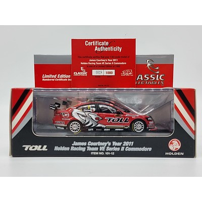 Classic Carlectables 2011 Holden VE II Commodore Toll HRT James Courtney 819/1000 1:43 Scale Model Car