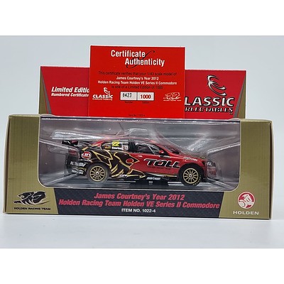 Classic Carlectables 2012 Holden VE II Commodore HRT Toll James Courtney 423/1000 1:43 Scale Model Car