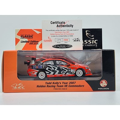 Classic Carlectables Holden VE Commodore HRT Mobil 1 Todd Kelly 1375/2000 1:43 Scale Model Car