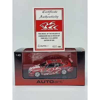 AUTOart Holden VZ Commodore HRT Mobil 1 Todd Kelly 637/800 1:43 Scale Model Car