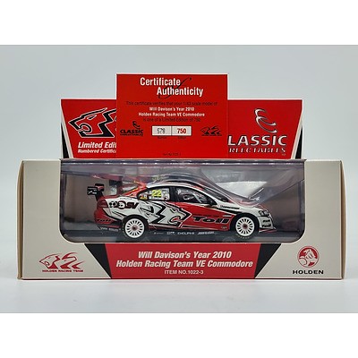 Classic Carlectables Holden VE Commodore HRT Toll Will Davidson 578/750 1:43 Scale Model Car