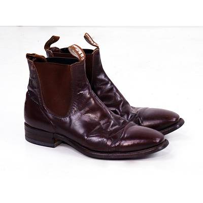 RM Williams Brown Leather Boots, Size Marked 9.5