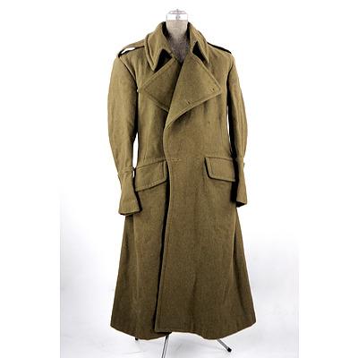 Vintage Olive Green Military Great Coat