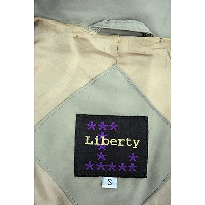 Vintage Liberty of London Trench Coat with Mother of Pearl Buttons