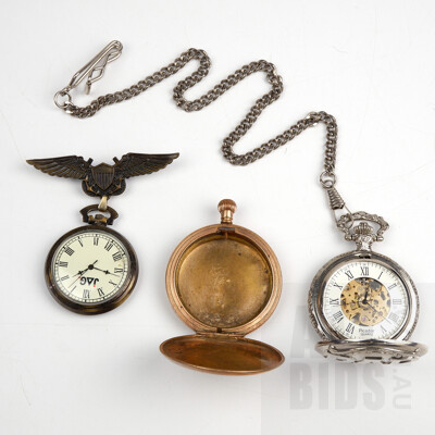 Two Quartz Pocket Watches and English Gold Plated 'Star Dennison' Watch Case Co