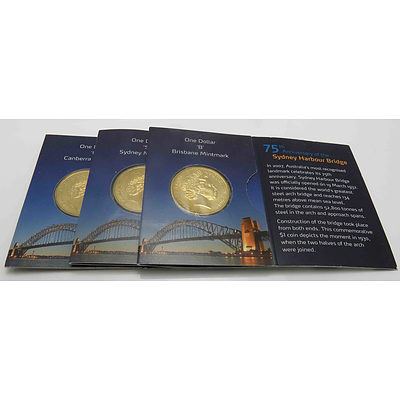 Australia: $1 Sydney Harbour Bridge Coins (X3)