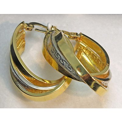 14ct Gold Large Hoop Earrings