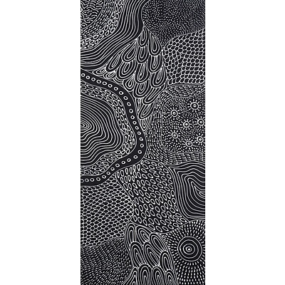 Freda Price Petyarre (born c1945, Anmatyerre language group), My Country 2019, Synthetic Polymer Paint on Canvas, 101 x 43 cm
