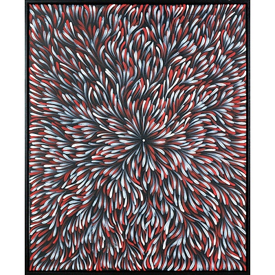 Margaret Price (born c1945, Anmatyerre/ Alyawarr language group), Bush Medicine, Synthetic Polymer Paint on Canvas, 90 x 73 cm