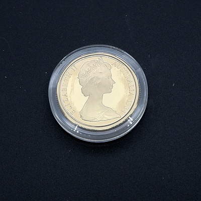1984 $1 Proof Australian One Dollar Coin in Collector's Case