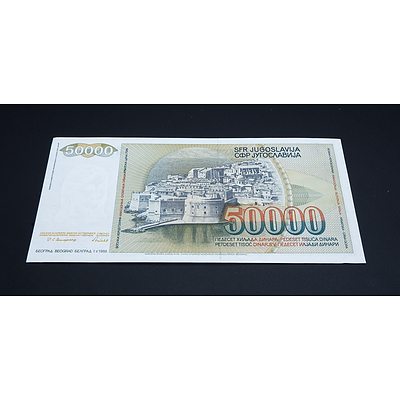 1988 Yugoslavia 50 000 Dinara Banknote BA5095451