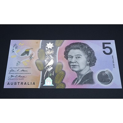 $5 2016 Stevens Fraser Australian Five Dollar Polymer Banknote R224 AD162761844